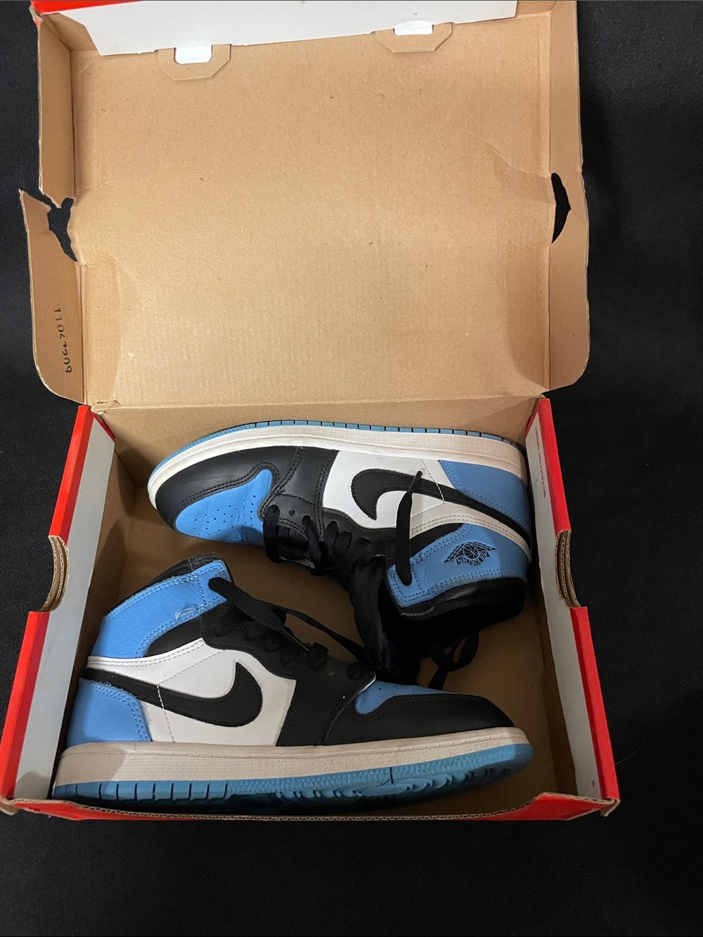 Nike Kids Blue/Black/White High-Top Sneakers
